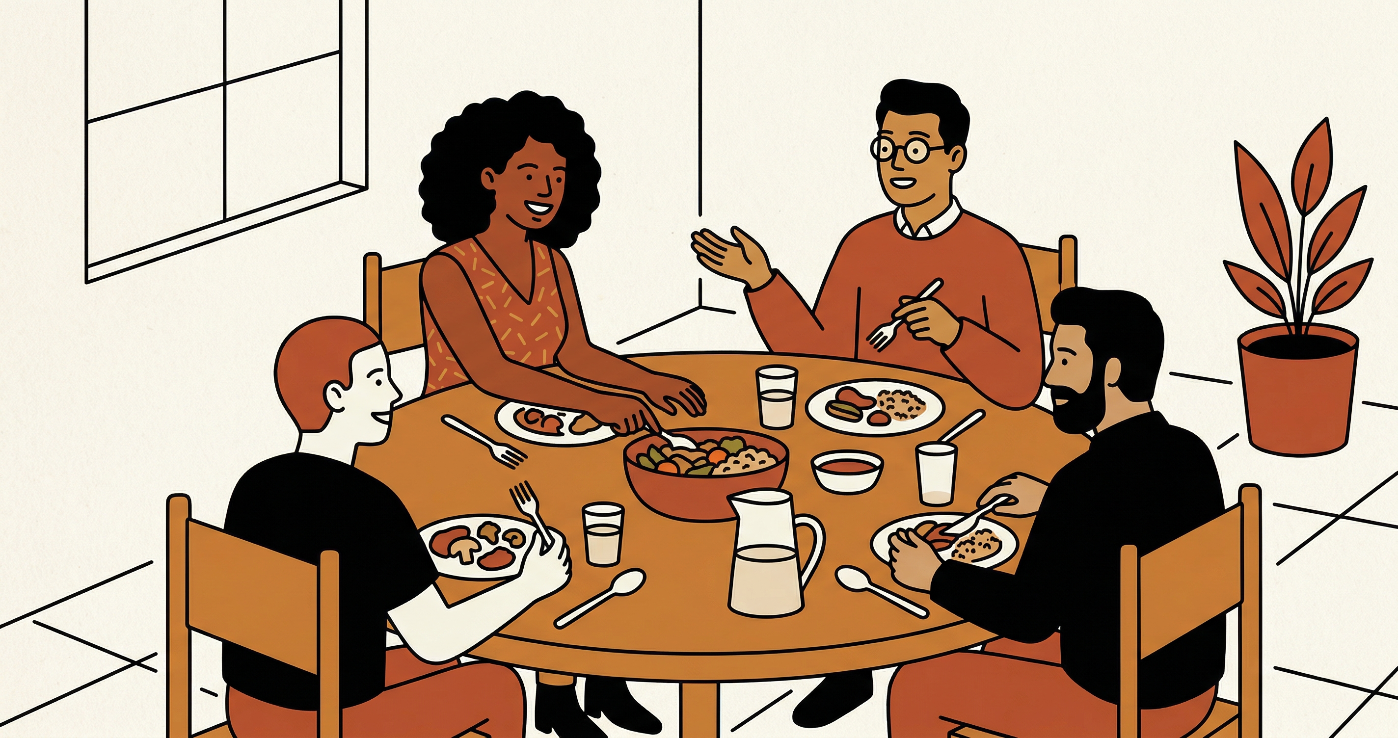 The happiness ROI of a dinner party